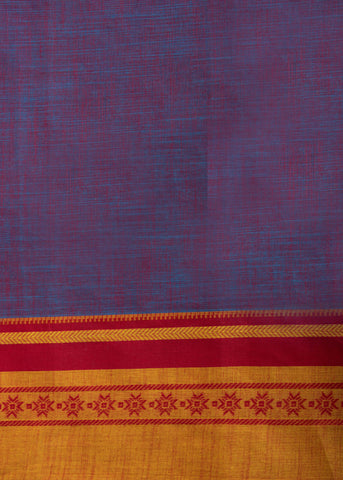 Kanchi Cotton saree in bright pink color with floral print.