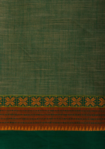 Alikam Khadi-Cotton saree in Sand Beige color and Floral Print.