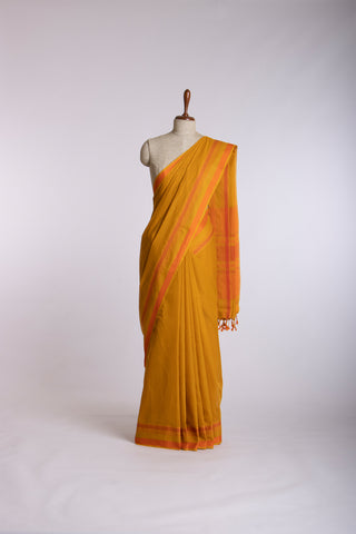 Kanchi cotton saree with  with texture